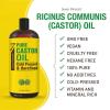 imagePure Cold Pressed Castor Oil  Big 32 fl oz Bottle  Unrefined ampamp Hexane Free  100 Pure Castor Oil for Hair Growth Thicker Eyelashes ampamp Eyebrows Dry Skin Healing Hair Care Joint and Muscle PainCastor