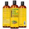 imagePure Cold Pressed Castor Oil  Big 32 fl oz Bottle  Unrefined ampamp Hexane Free  100 Pure Castor Oil for Hair Growth Thicker Eyelashes ampamp Eyebrows Dry Skin Healing Hair Care Joint and Muscle PainRosemary