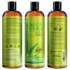 imageSeven Minerals Organic Aloe Vera Gel from freshly cut 100 Pure Aloe  Big 12oz  HighestQuality Texas grown Vegan Unscented  For Face Skin Hair Sunburn relief12 Fl Oz