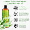 imageSeven Minerals Organic Aloe Vera Gel from freshly cut 100 Pure Aloe  Big 12oz  HighestQuality Texas grown Vegan Unscented  For Face Skin Hair Sunburn relief12 Fl Oz