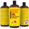 imageSeven Minerals Pure Cold Pressed Apricot Kernel Oil  Big 32 fl oz Bottle  NonGMO Hexane Free Natural ampamp Lightweight Moisturizer for All Skin Types  Perfect Oil for Massage Therapy ampamp Aromatherapy
