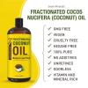 imageSeven Minerals Pure Fractionated Coconut Oil  Big 32 fl oz Bottle  NonGMO 100 Natural Lightweight Massage Oil for Massage Therapy on Skin Hair More  Perfect Carrier Oil for Essential Oils32 Fl Oz Pack of 1