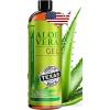 imageSeven Minerals Organic Aloe Vera Gel from freshly cut 100 Pure Aloe  Big 12oz  HighestQuality Texas grown Vegan Unscented  For Face Skin Hair Sunburn relief12 Fl Oz