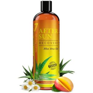imageSeven Minerals NEW Recovery After Sun Gel with Aloe Vera  For Skin with Instant Sunburn Relief Unlike Regular Aftersun Lotion Ours Is Made From Texas Aloe With Mango ampamp Chamomile 12 Fl Oz