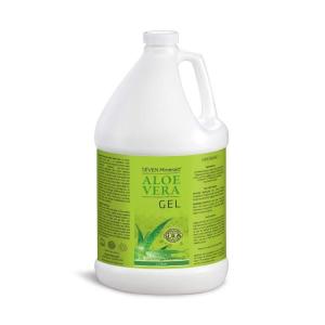 imageSeven Minerals Organic Aloe Vera Gel from freshly cut 100 Pure Aloe  Big 12oz  HighestQuality Texas grown Vegan Unscented  For Face Skin Hair Sunburn relief12800 Fl Oz Pack of 1