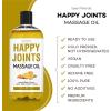 imageVegan Happy Joints Massage Oil for Massage Therapy  Big 16oz Bottle  Ideal for Professional or atHome Body Massage Soothing Natural Blend of Almond Jojoba Ginger Turmeric Orange ampamp Vitamin EHappy Joints