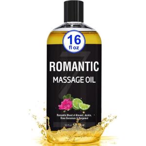 imageSeven Minerals Romantic Massage Oil for Massage Therapy ampamp Couples Massage  Big 16oz Bottle